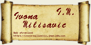 Ivona Milisavić vizit kartica